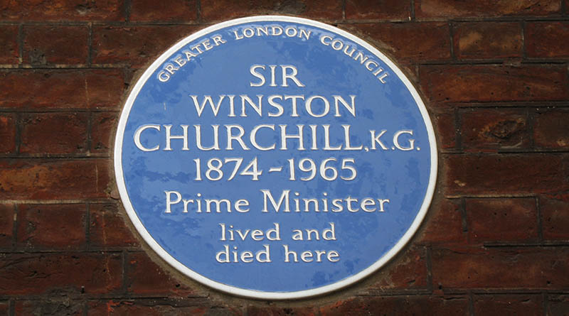 Лондон, Черчилль и  синие таблички