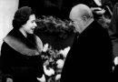 Черчилль и королева Елизавета II
