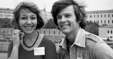 Дин Рид и Любовь Румянцева на ММКФ, 1975 год, фото Льва Медведева
