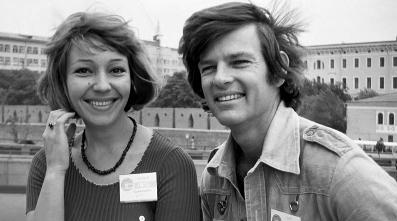 Дин Рид и Любовь Румянцева на ММКФ, 1975 год, фото Льва Медведева