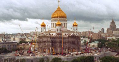 Строительство Храма Христа Спасителя, фото Льва Леонидовича Медведева