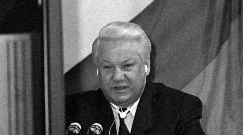 Ельцин на ВКС, 1993 год, фото Льва Медведева